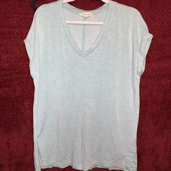 Z by Zobha Turquoise tunic sweat shirt lounge wear size XL 22 X 29 - Picture 2 of 7